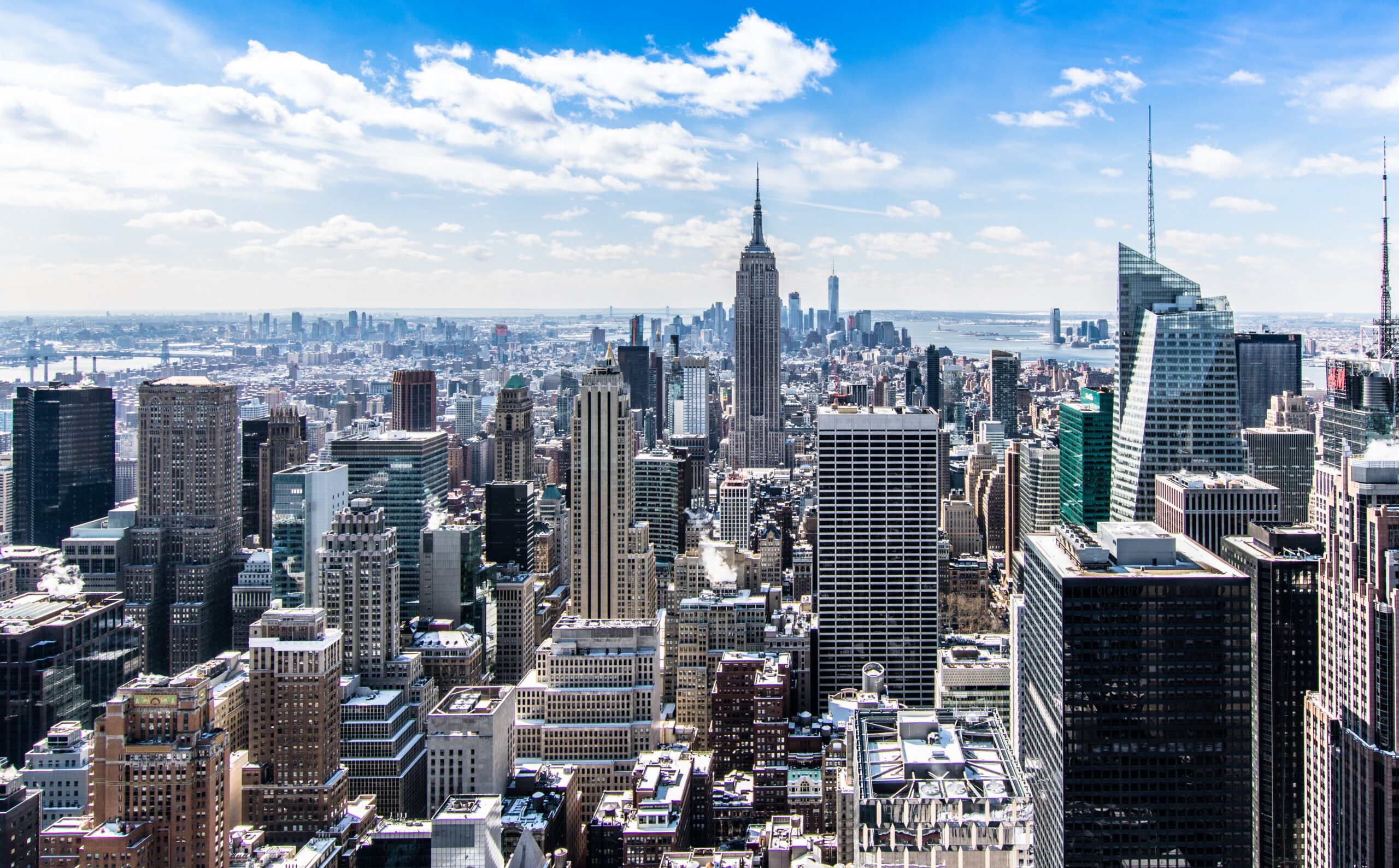 skyscrapers with blue sky